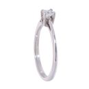 9ct White Gold Princess Cut 0.25ct Diamond Solitaire Ring
