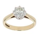 18ct Yellow Gold 1.00ct Brilliant Cut Diamond Solitaire Ring
