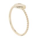 Children's 14ct Yellow Gold Cubic Zirconia Heart Ring