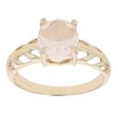 9ct Yellow Gold Moonstone Open Work Ring