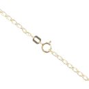 Children's 14ct Yellow And White Gold Cross Pendant And Chain 18"