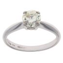 18ct White Gold 0.80ct Brilliant Cut Diamond Solitaire Ring