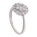 9ct White Gold Brilliant Cut 1.00ct Diamond Cluster Ring