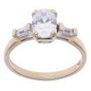 9ct Yellow Gold Cubic Zirconia Ring