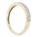 9ct Yellow Gold 0.20ct Brilliant Cut Diamond Half Eternity Ring