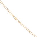 9ct Yellow Gold Square Link Curb Chain 18"