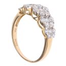 18ct Yellow Gold 1.00ct Brilliant Cut Diamond Cluster Ring