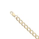 9ct Yellow Gold Curb Bracelet 7"