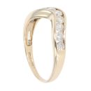 9ct Yellow Gold 1.00ct Diamond Wishbone Ring