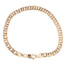 9ct Yellow Gold Double Curb Bracelet 8.5"