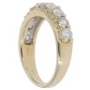 9ct Yellow Gold 1.00ct Brilliant Cut Diamond Half Eternity Ring