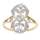 18ct Yellow Gold Fancy 0.45ct Diamond Ring