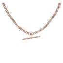 9ct Rose Gold Albert T-Bar Chain 22"