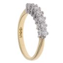 18ct Yellow Gold 0.50ct Brilliant Cut Diamond Half Eternity Ring