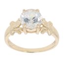 9ct Yellow Gold Cubic Zirconia Single Stone Ring