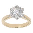 18ct Yellow Gold 1.00ct Brilliant Cut Diamond Solitaire Ring
