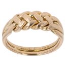 18ct Yellow Gold Braid Patterned Fancy Ring