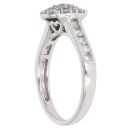 18ct White Gold 0.72ct Diamond Cluster Ring