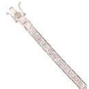 9ct White Gold Cubic Zirconia Tennis Bracelet 7.5"