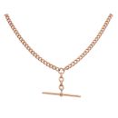 9ct Rose Gold Albert T Bar Chain 16"