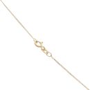 9ct Yellow Gold Personalised Block Cubic Zirconia Initial Pendant and Chain