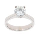 18ct White Gold 1.50ct Brilliant Cut Diamond Solitaire Ring