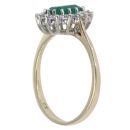 9ct Yellow Gold Chalcedony And Cubic Zirconia Cluster Ring