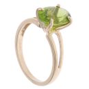9ct Yellow Gold Single Stone Peridot Ring