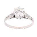 18ct White Gold 1.10ct Brilliant Cut Diamond Solitaire Ring