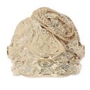 9ct Yellow Gold Patterned Saddle Ring