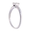 18ct White Gold 0.26ct Diamond Cluster Ring