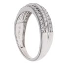 9ct White Gold 0.33ct Brilliant Cut Diamond Fancy Ring