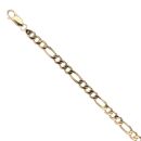 9ct Yellow Gold Figaro Bracelet 8.5"