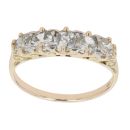 9ct Yellow Gold 1.20ct Brilliant Cut Diamond Five Stone Ring