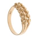 9ct Yellow Gold Two Row Keeper Ring