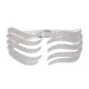 14ct White Gold 5.00ct Brilliant Cut Diamond Bangle