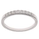 Platinum 0.25ct Brilliant Cut Diamond Half Eternity Ring