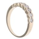 9ct Yellow Gold 0.35ct Brilliant Cut Diamond Half Eternity Ring