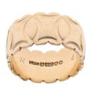 9ct Yellow Gold Patterned Wedding Band 8mm