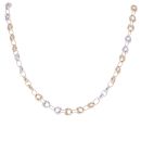 9ct Yellow And White Gold Fancy Chain 18"
