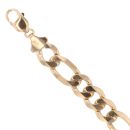 9ct Yellow Gold Figaro Bracelet 8.5"