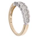9ct Yellow Gold 0.50ct Brilliant Cut Diamond Half Eternity Ring