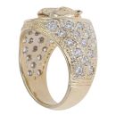 9ct Yellow Gold Cubic Zirconia Horseshoe Ring