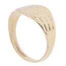 9ct Yellow Gold Patterned Signet Ring