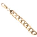 9ct Yellow Gold ID Curb Bracelet 8.5"