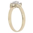 9ct Yellow Gold Cubic Zirconia Cluster Ring