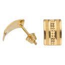 22ct Yellow Gold Dot Grain Stud Earrings