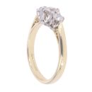 18ct Yellow Gold 0.65ct Diamond Trilogy Ring