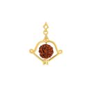 22ct Yellow Gold Rudraksha Bow Pendant