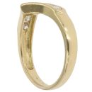 18ct Yellow Gold 0.33ct Brilliant Cut Diamond Wishbone Ring